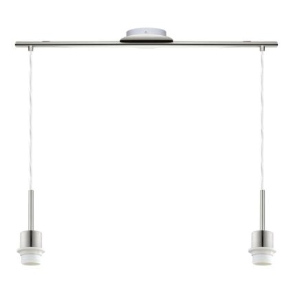Brilagi - Lampadario LED a sospensione con cavo NUBILA 2xE27/60W/230V grigio