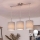 Brilagi - Lampadario LED a sospensione con cavo NUBILA 3xE27/60W/230V grigio