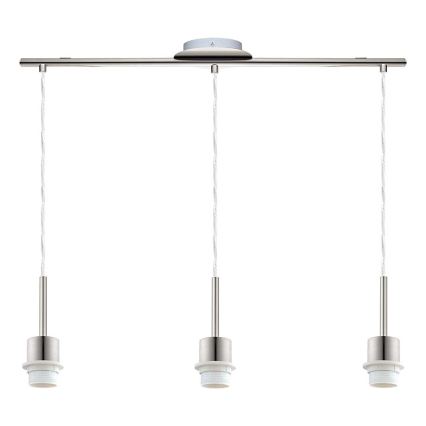 Brilagi - Lampadario LED a sospensione con cavo NUBILA 3xE27/60W/230V grigio