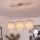Brilagi - Lampadario LED a sospensione con cavo NUBILA 3xE27/60W/230V marrone