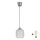 Brilagi - Lampadario LED a sospensione con cavo RETRO GLASS 1xE27/60W/230V Ø 14 cm argento/bianco