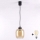 Brilagi - Lampadario LED a sospensione con cavo RETRO GLASS 1xE27/60W/230V Ø 14 cm nero/marrone fumé