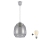 Brilagi - Lampadario LED a sospensione con cavo RETRO GLASS 1xE27/60W/230V Ø 26 cm argento/fumé
