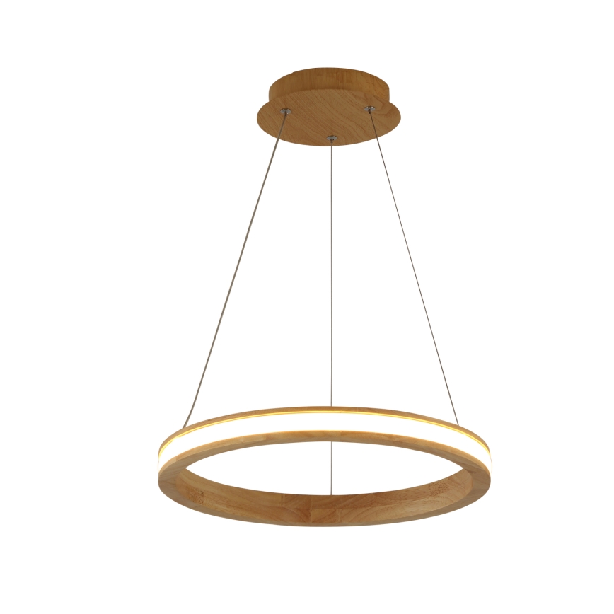 Brilagi - Lampadario LED a sospensione con cavo UMEA WOOD LED/30W/230V Ø 40 cm, in legno di caucciù