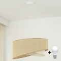 Brilagi - Lampadario LED a sospensione con filo LYRA 1xE27/15W/230V beige/color crema
