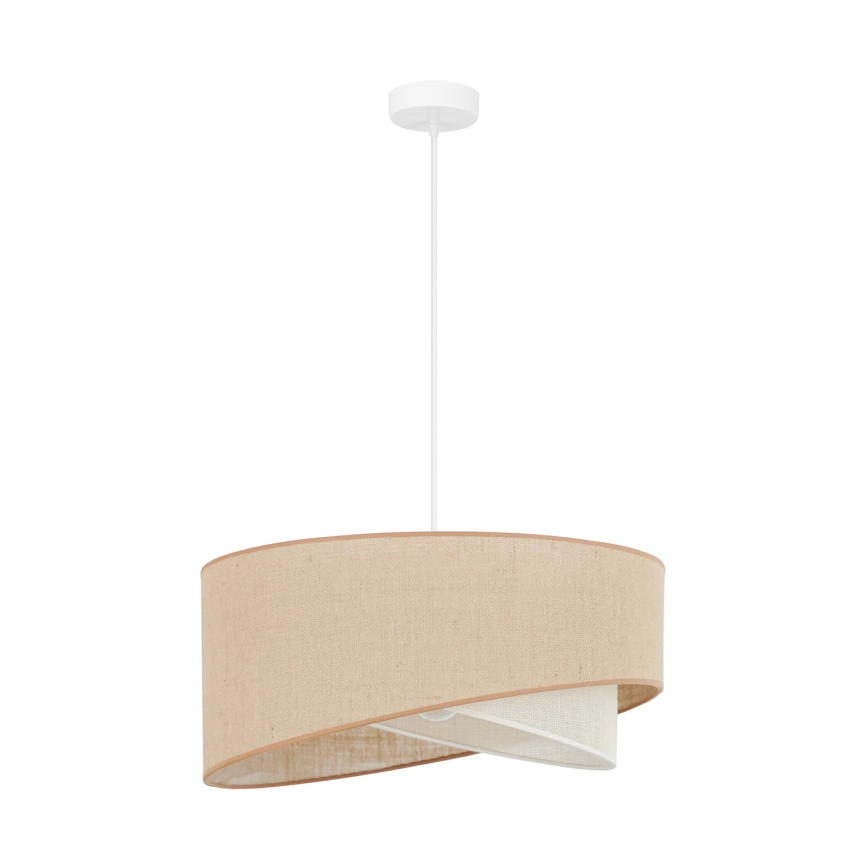 Brilagi - Lampadario LED a sospensione con filo LYRA 1xE27/15W/230V beige/color crema