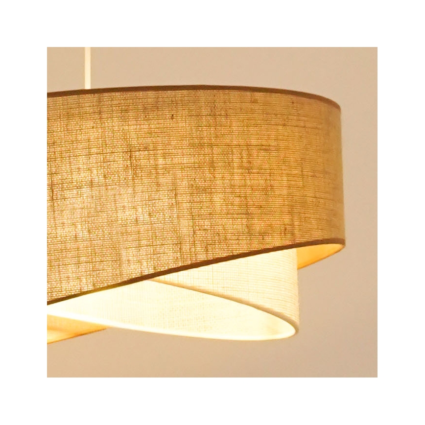 Brilagi - Lampadario LED a sospensione con filo LYRA 1xE27/15W/230V beige/color crema