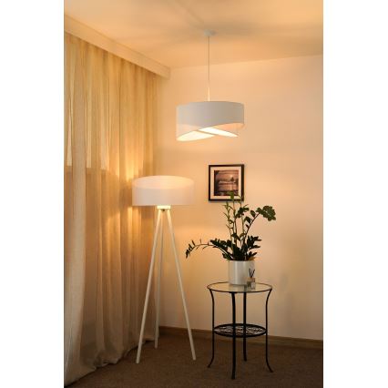 Brilagi - Lampadario LED a sospensione con filo LYRA 1xE27/15W/230V bianco