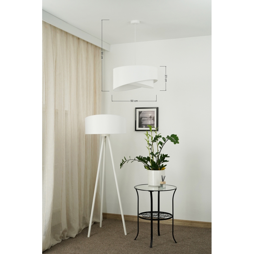 Brilagi - Lampadario LED a sospensione con filo LYRA 1xE27/15W/230V bianco