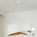 Brilagi - Lampadario LED a sospensione con filo LYRA 1xE27/15W/230V bianco/oro
