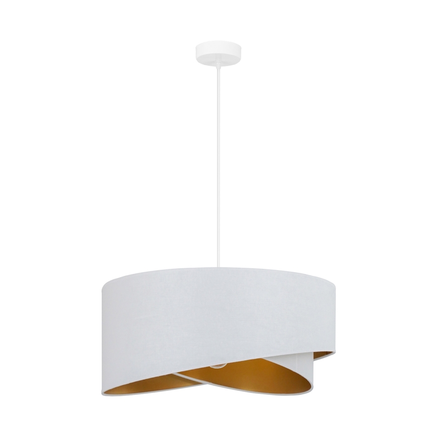 Brilagi - Lampadario LED a sospensione con filo LYRA 1xE27/15W/230V bianco/oro