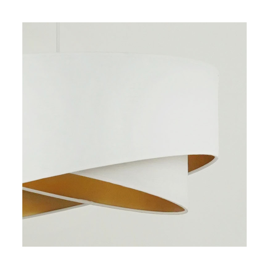 Brilagi - Lampadario LED a sospensione con filo LYRA 1xE27/15W/230V bianco/oro