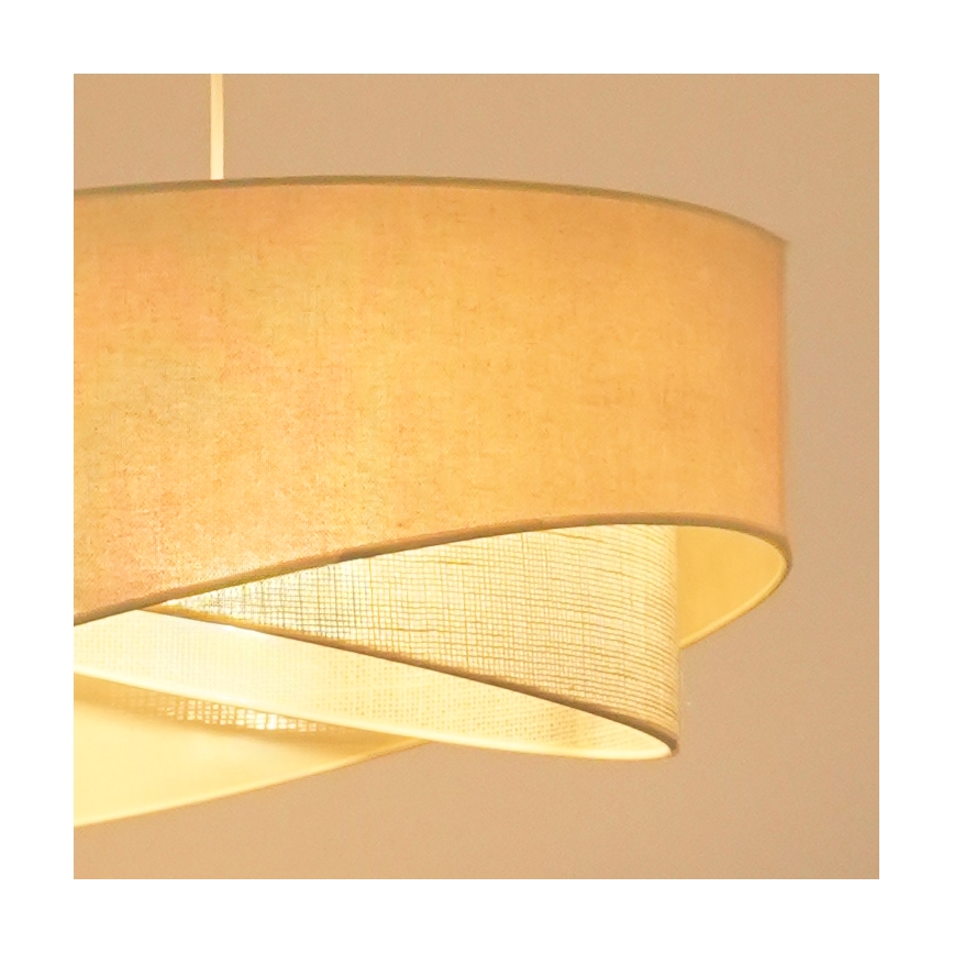 Brilagi - Lampadario LED a sospensione con filo LYRA 1xE27/15W/230V color crema