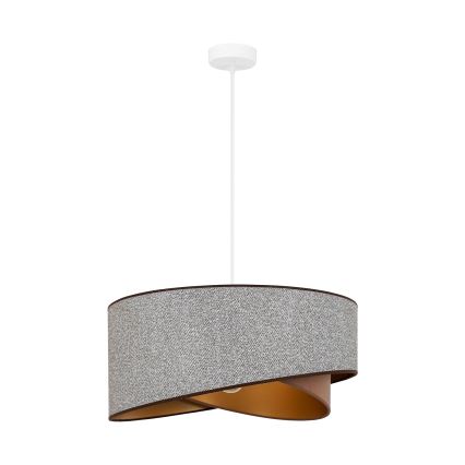 Brilagi - Lampadario LED a sospensione con filo LYRA 1xE27/15W/230V grigio/color crema/oro
