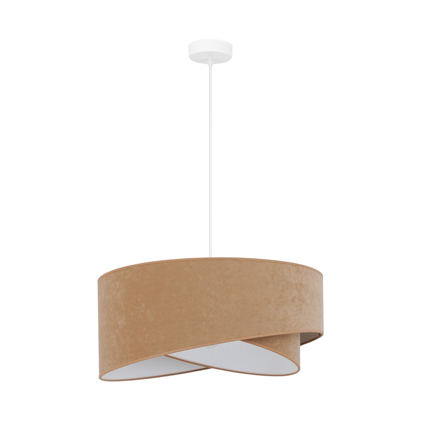 Brilagi - Lampadario LED a sospensione con filo LYRA 1xE27/15W/230V marrone/bianco