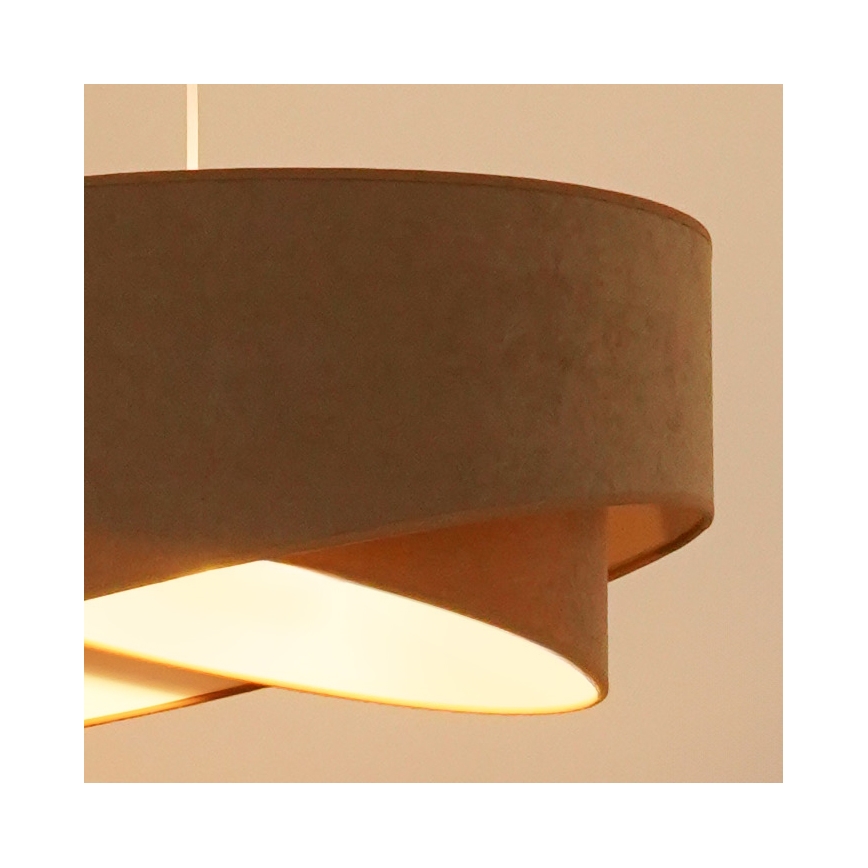 Brilagi - Lampadario LED a sospensione con filo LYRA 1xE27/15W/230V marrone/bianco