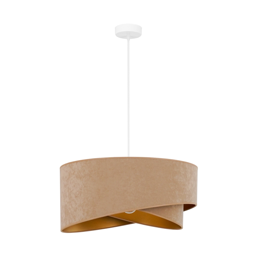 Brilagi - Lampadario LED a sospensione con filo LYRA 1xE27/15W/230V marrone/oro