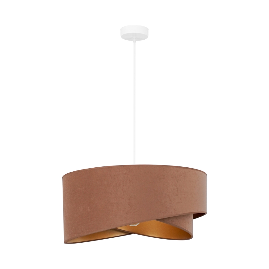 Brilagi - Lampadario LED a sospensione con filo LYRA 1xE27/15W/230V marrone/oro