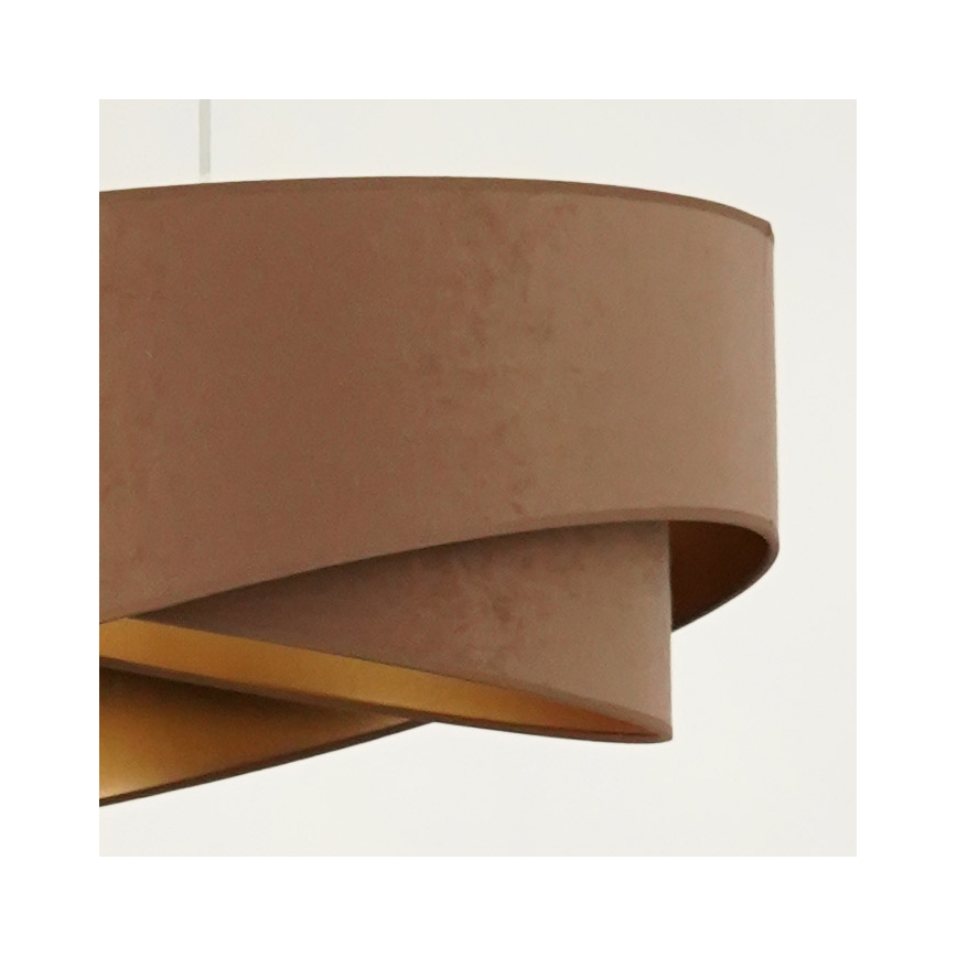 Brilagi - Lampadario LED a sospensione con filo LYRA 1xE27/15W/230V marrone/oro