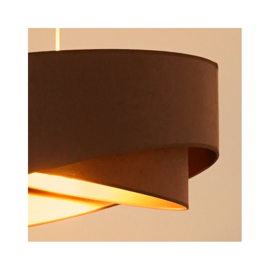 Brilagi - Lampadario LED a sospensione con filo LYRA 1xE27/15W/230V marrone/oro