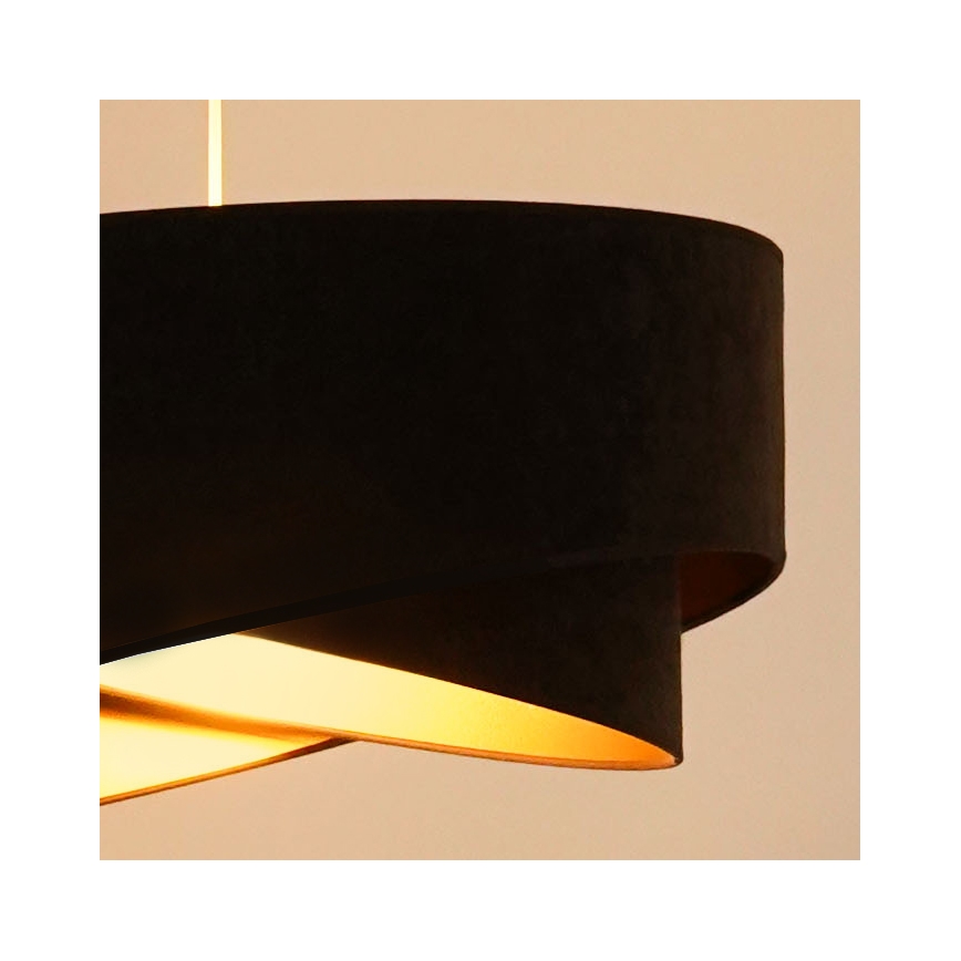 Brilagi - Lampadario LED a sospensione con filo LYRA 1xE27/15W/230V marrone scuro/oro