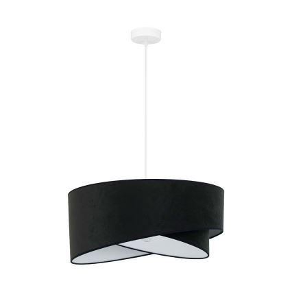 Brilagi - Lampadario LED a sospensione con filo LYRA 1xE27/15W/230V nero/bianco