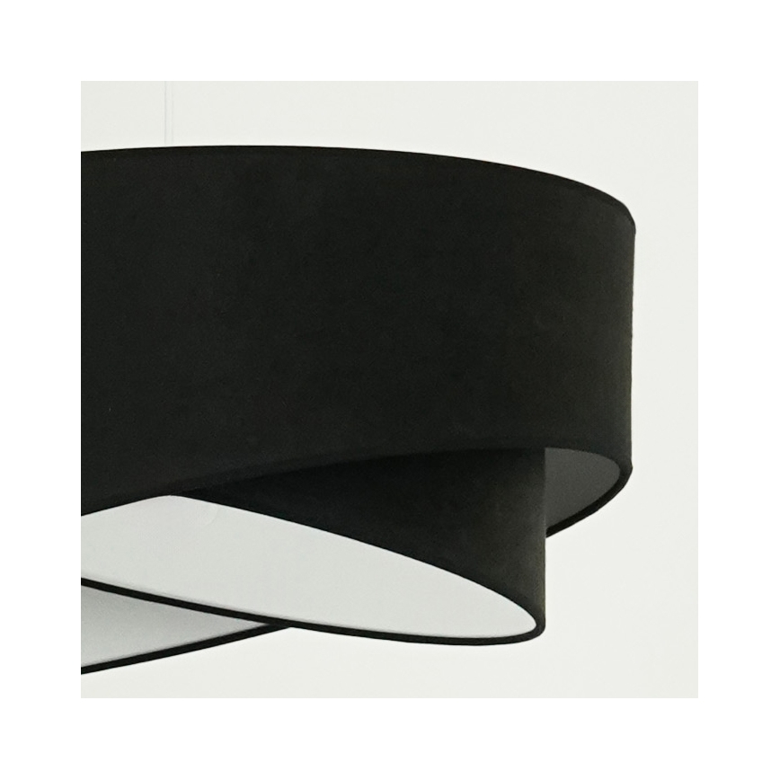 Brilagi - Lampadario LED a sospensione con filo LYRA 1xE27/15W/230V nero/bianco