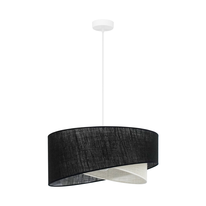 Brilagi - Lampadario LED a sospensione con filo LYRA 1xE27/15W/230V nero/color crema