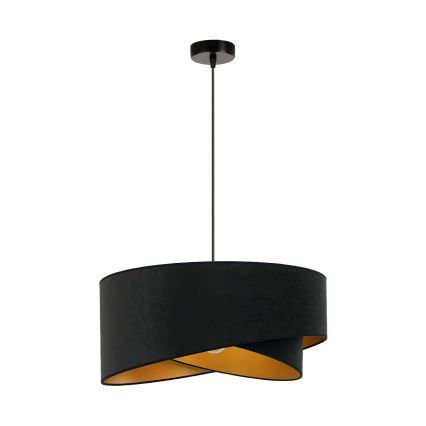 Brilagi - Lampadario LED a sospensione con filo LYRA 1xE27/15W/230V nero/oro