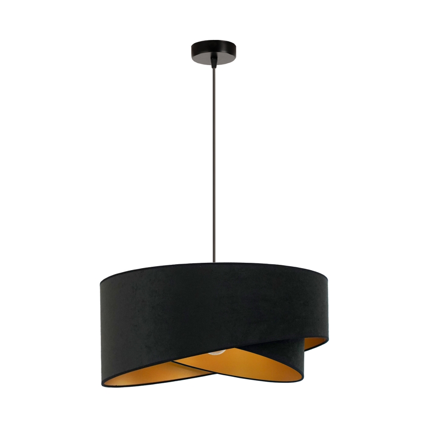 Brilagi - Lampadario LED a sospensione con filo LYRA 1xE27/15W/230V nero/oro