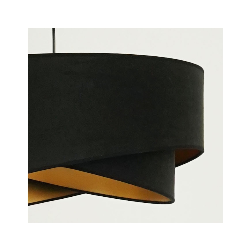 Brilagi - Lampadario LED a sospensione con filo LYRA 1xE27/15W/230V nero/oro