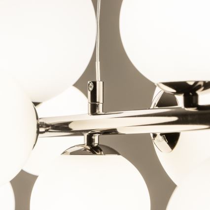 Brilagi - Lampadario LED a sospensione con filo MILLA 10xG9/3W/230V cromo lucido/bianco