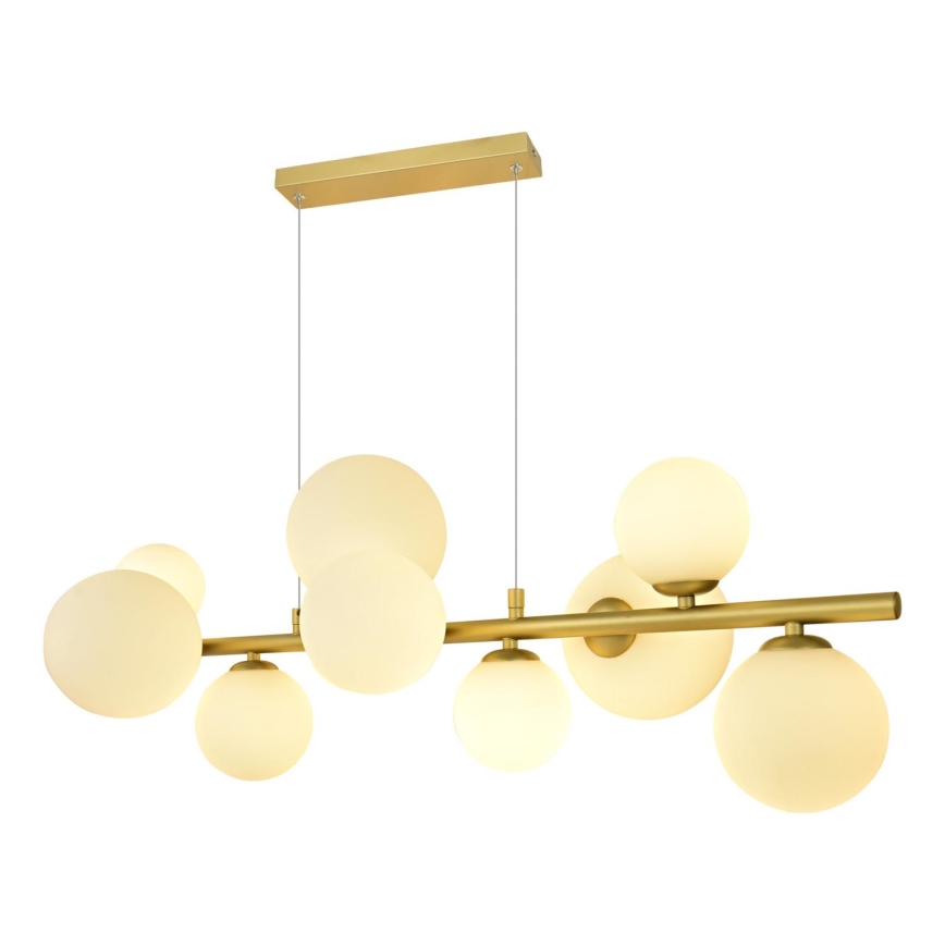 Brilagi - Lampadario LED a sospensione con filo MILLA 10xG9/3W/230V oro/bianco