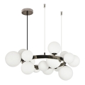 Brilagi - Lampadario LED a sospensione con filo MILLA 15xG9/3W/230V cromo lucido/bianco