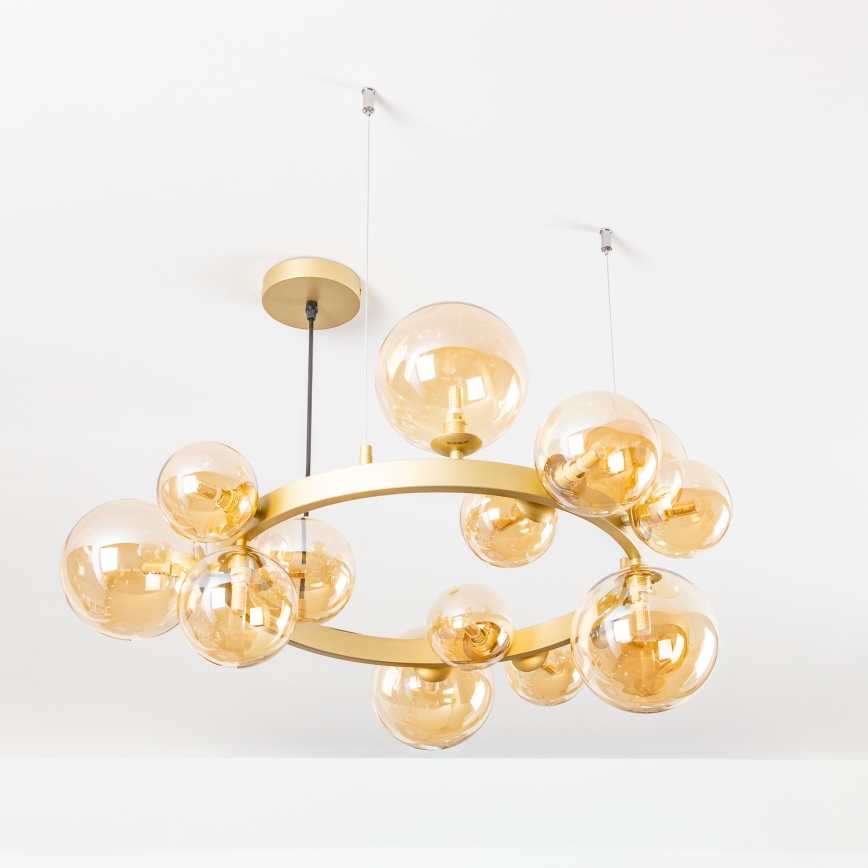 Brilagi - Lampadario LED a sospensione con filo MILLA 15xG9/3W/230V oro