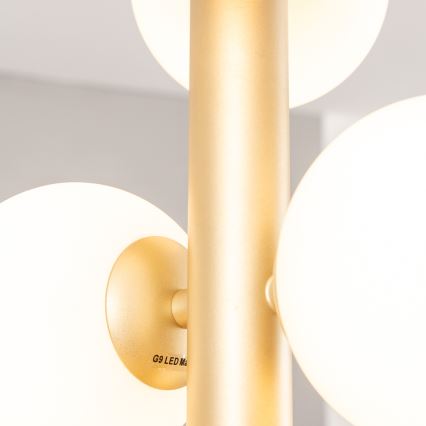 Brilagi - Lampadario LED a sospensione con filo MILLA 6xG9/3W/230V oro/bianco