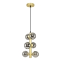 Brilagi - Lampadario LED a sospensione con filo MILLA 6xG9/3W/230V oro/fumé