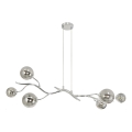 Brilagi - Lampadario LED a sospensione con filo MISTEL 6xG9/3W/230V cromo lucido/fumé
