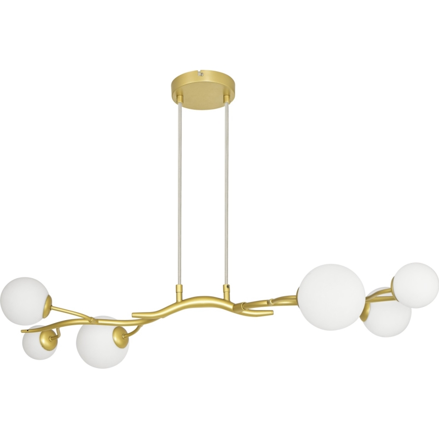 Brilagi - Lampadario LED a sospensione con filo MISTEL 6xG9/3W/230V oro/bianco