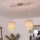 Brilagi - Lampadario LED a sospensione NUBILA 2xE27/60W/230V marrone chiaro