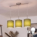 Brilagi - Lampadario LED a sospensione NUBILA 3xE27/60W/230V verde