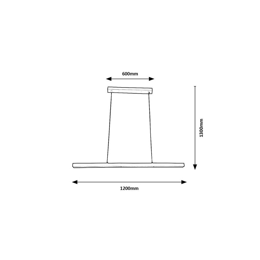Brilagi - Lampadario LED a sospensione su cavo AXIS LED/30W/230V 120 cm bianco