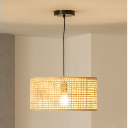 Brilagi - Lampadario LED a sospensione su cavo CERIA BOHO 1xE27/40W/230V Ø 40 cm bambù