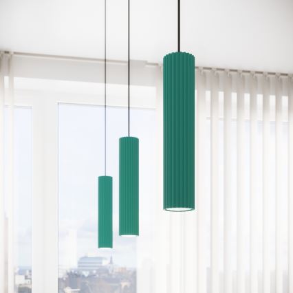 Brilagi - Lampadario LED a sospensione su cavo CRESTO 1xGU10/10W/230V turchese