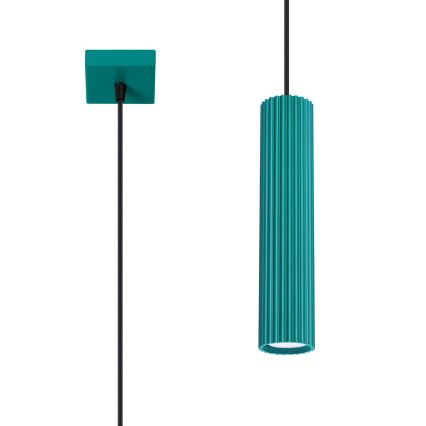 Brilagi - Lampadario LED a sospensione su cavo CRESTO 1xGU10/10W/230V turchese