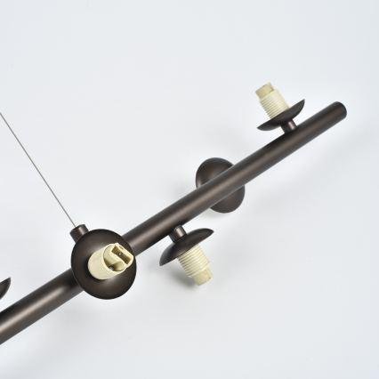 Brilagi - Lampadario LED a sospensione su cavo MILLA 10xG9/3W/230V marrone/marrone fumé