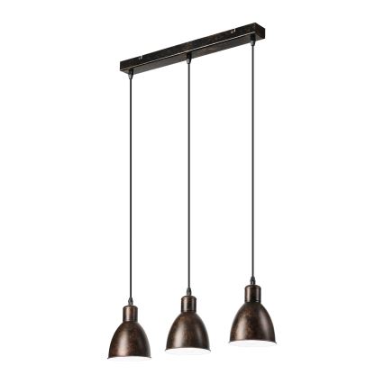 Brilagi - Lampadario LED a sospensione su cavo RIDDY 3xE27/60W/230V rame/patina