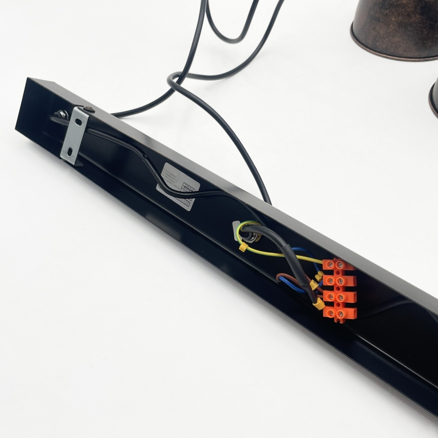 Brilagi - Lampadario LED a sospensione su cavo RIDDY 3xE27/60W/230V rame/patina