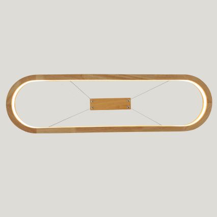 Brilagi - Lampadario LED a sospensione su cavo UMEA WOOD LED/30W/230V 70x20 cm legno di hevea