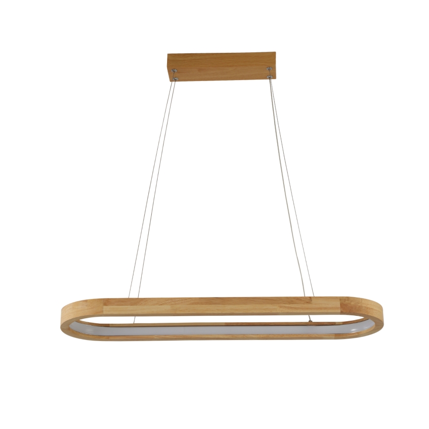 Brilagi - Lampadario LED a sospensione su cavo UMEA WOOD LED/30W/230V 70x20 cm legno di hevea